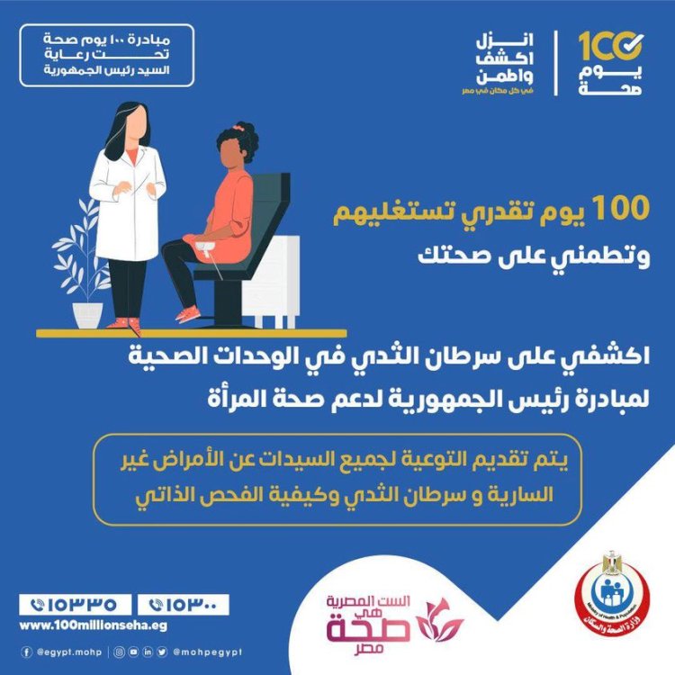 أطمني علي نفسك بالكشف المبكر