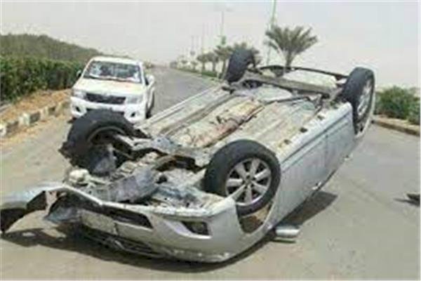 مصرع 4 أشخاص إثر انقلاب سيارة في المنيا