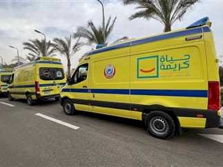 وفاة عامل في حادث تصادم سيارة على الطريق الصحراوي بالمنيا