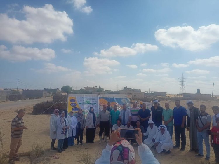 الزراعة..قافلة بيطرية لعلاج مواشي صغار المربين بشمال سيناء