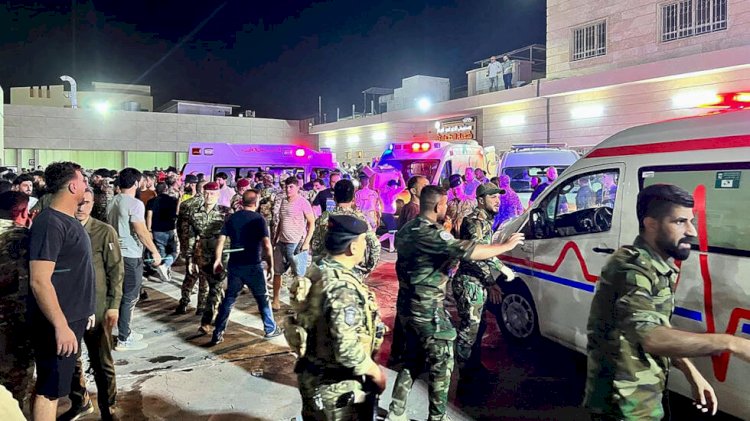 قلوبنا مع العراق.. حريق في قاعة أفراح  يتسبب في وفاة أكثر من 100 قتيل بينهم العروسين