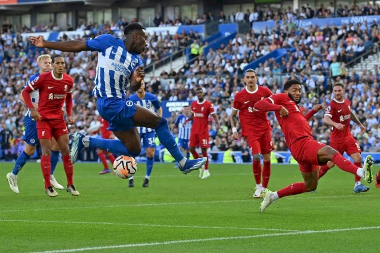برايتون يتعادل مع ليفربول إيجابيا بهدفين لكل منهما