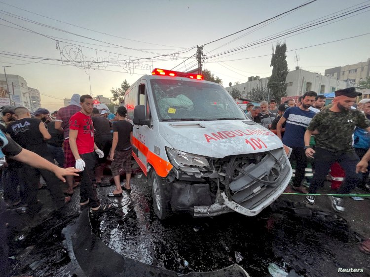 إنسانية الصهاينه : خروج مستشفى القدس في غزة عن الخدمة والتوقف عن العمل