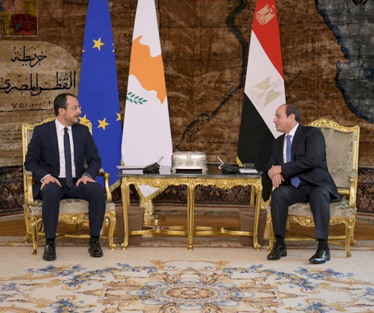 السيسي ورئيس قبرص يبحثان الأوضاع في غزة