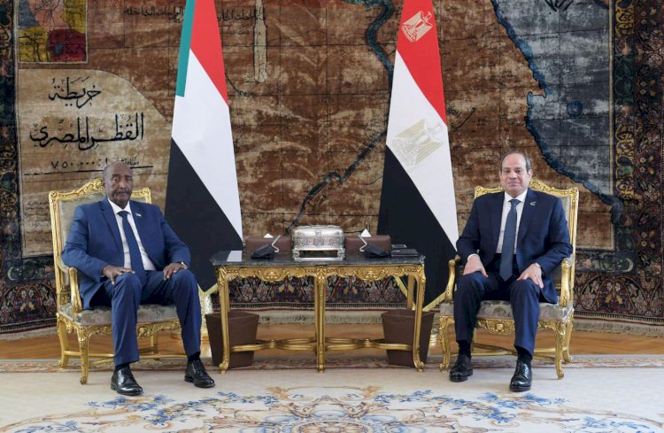 السيسي يستقبل البرهان لبحث تطورات الأوضاع في السودان