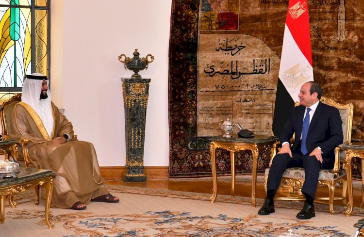 السيسي ومستشار الأمن الوطني البحريني يبحثان الأوضاع في غزة