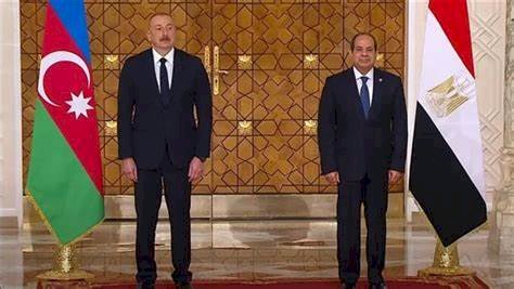القضية الفلسطينية تتصدر مباحثات السيسي والرئيس الأذربيجاني