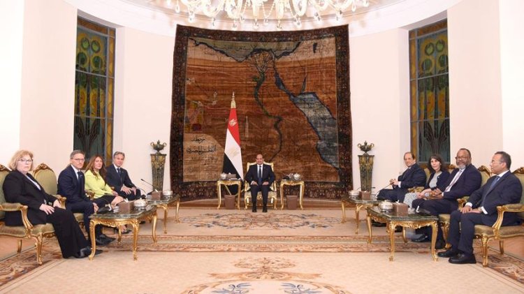 تفاصيل لقاء الرئيس السيسي ووزير الخارجية الأمريكي