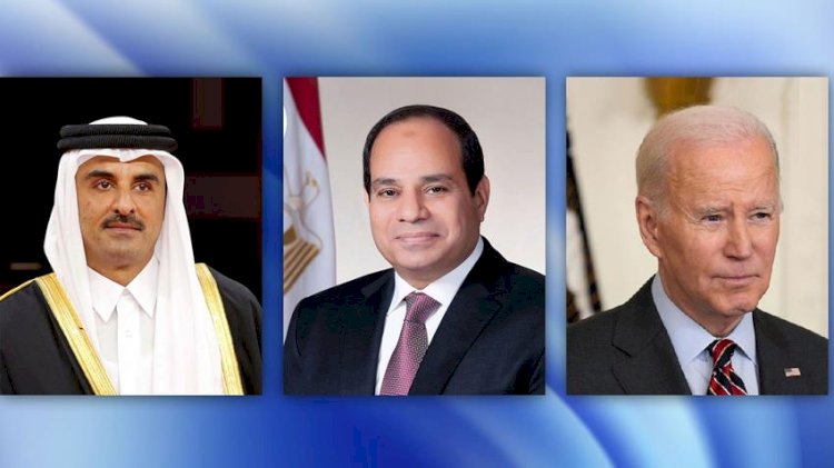 ننشر نص البيان المشترك لقادة مصر والولايات المتحدة وقطر