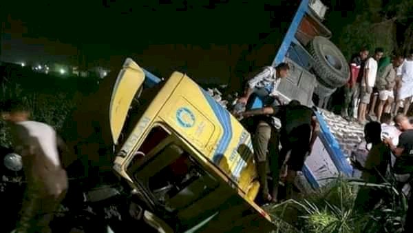 بالصور :حادث الفيوم المروع 9 وفيات و7 مصابين ووفاة نائب رئيس مدينة سنورس فجرا