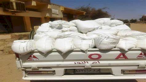 ضبط 12 طن دقيق مدعم قبل التهريب