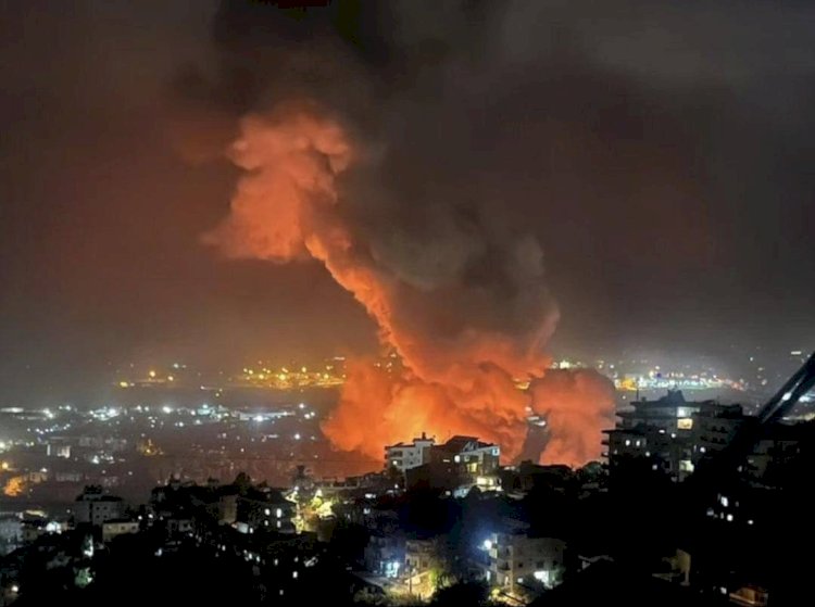 قصف جديد في بيروت في منطقة الحدث علي نطاق واسع