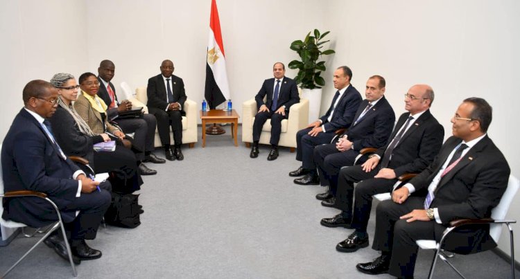 السيسي ورئيس جنوب إفريقيا يؤكدان استمرار دعم الجهود لوقف إطلاق النار بغزة