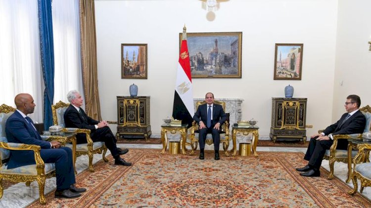 الرئيس السيسي يستقبل رئيس وكالة الاستخبارات المركزية الأمريكية