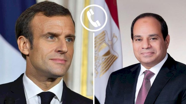 السيسي وماكرون يتفقان علي ضرورة تجنب التصعيد والحرب الشاملة في المنطقة