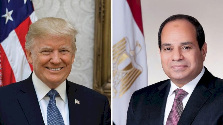 الرئيس السيسي يهنئ الرئيس دونالد ترامب عقب أدائه اليمين الدستورية رئيسًا لأمريكا