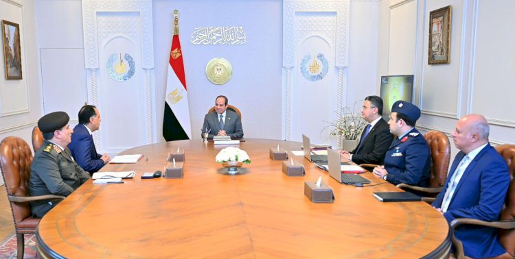 السيسي, يتابع المخزون الاستراتيجي من السلع والمواد الغذائية