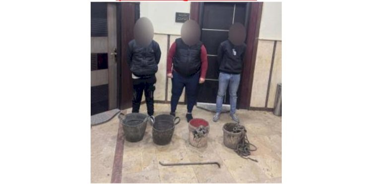 ضبط 3 أشخاص  لقيامهم  بالتنقيب غير المشروع عن الآثار