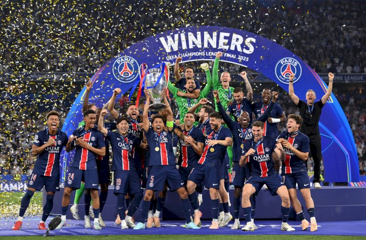 باريس سان جيرمان يفوز على انتر ميلان ويتوج ببطولة دورى أبطال اوروبا