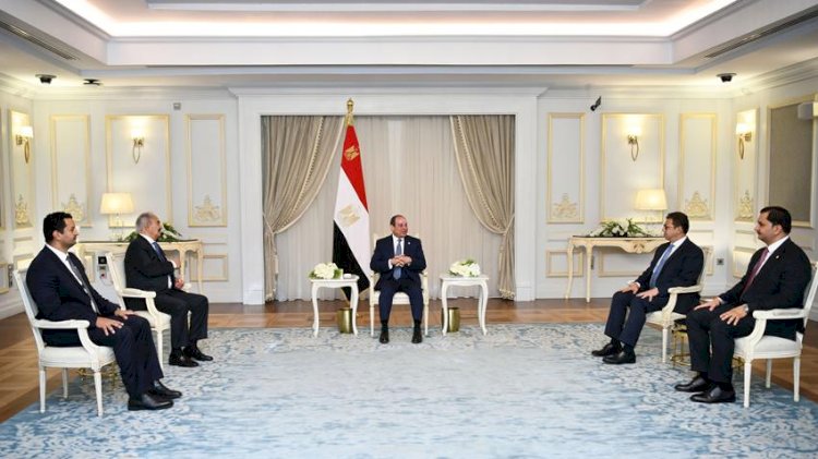 السيسي يستقبل المشير خليفة حفتر قائد الجيش الليبي