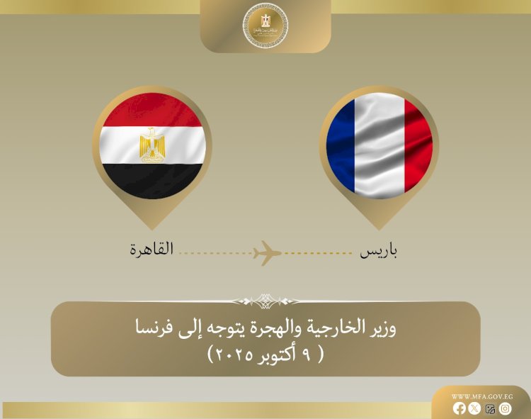 وزير الخارجية يتوجه إلى باريس