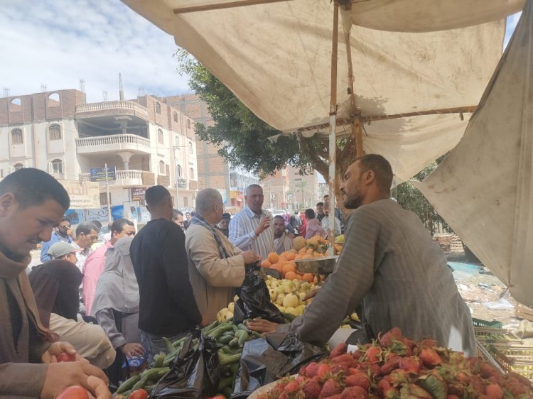 تحرير 66 محضرًا متنوعًا وتوجيه 49 إنذارًا للمحال التجارية بنجع حمادي وأبوتشت