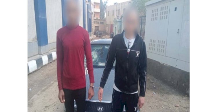 ننشر فيديو مطاردة الأهالى  لسيارة عقب قيام شخصين بسرقتها بالشرقية