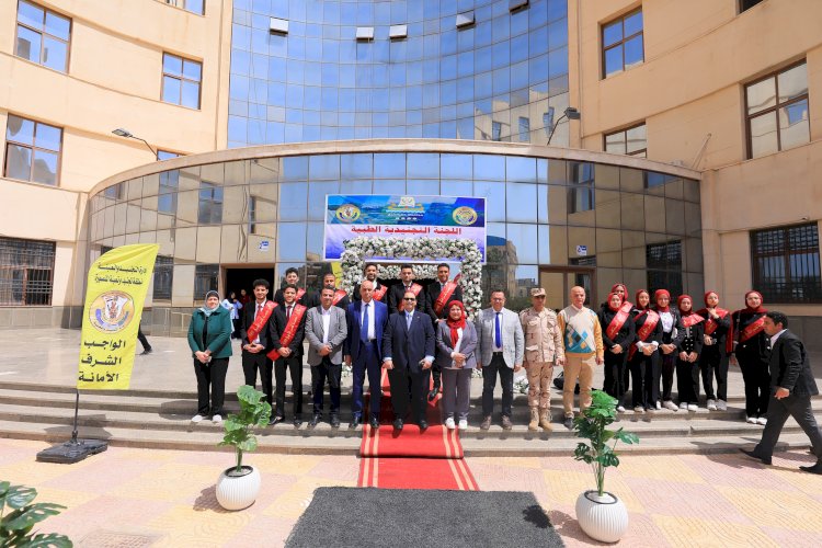 رئيس جامعة كفر الشيخ يستقبل مدير منطقة تجنيد وتعبئة المنصورة