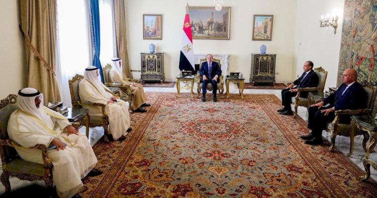 السيسي يستقبل وزير خارجية الكويت