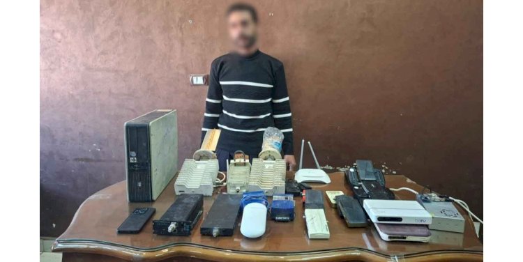 ضبط المتهم  بإدارة شبكة بث تلفزيونى "بدون ترخيص" بالغربية