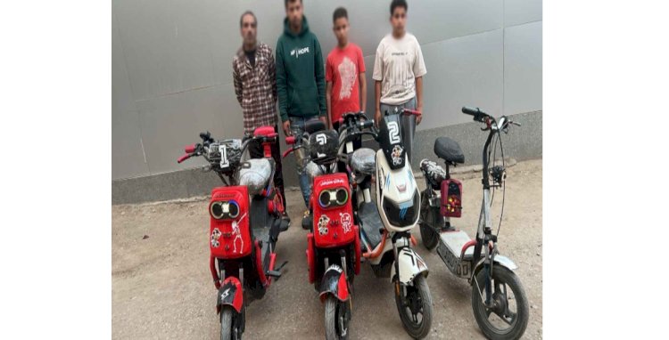 نكشف فيديو قيام قائدى دراجات كهربائية بآداء حركات إستعراضية بالبحيرة