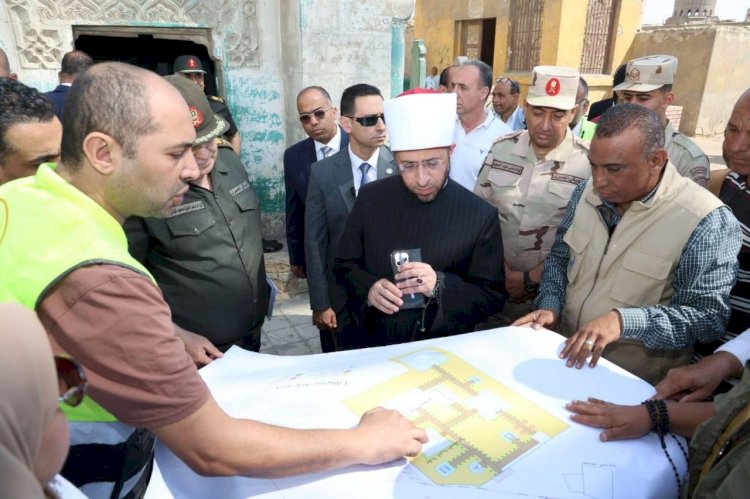 وزير الأوقاف ومحافظ القاهرة يتابعان أعمال الترميم لعددٍ من المساجد بوسط القاهرة