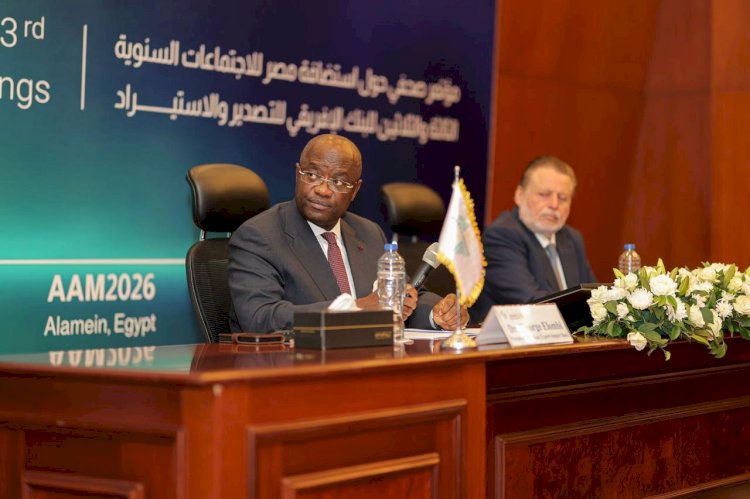 " عبدالله وجورج"يعقدان مؤتمرًا للإعلان عن استضافة اجتماعات أفريكسيم بنك بمدينة العلمين