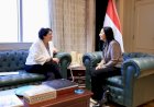 وزيرة التضامن  تلتقي رئيسة مجلس أمناء مؤسسة مدارس البكالوريا الدولية في مصر