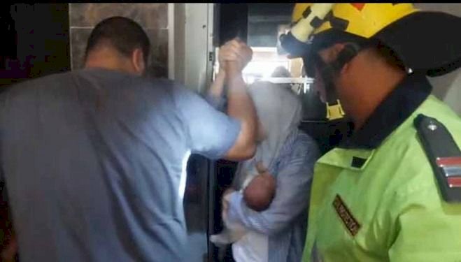 الاجهزةالامنية تستجيب لاستغاثة،احتجاز ٤ أشخاص داخل اسانسير بالقاهرة