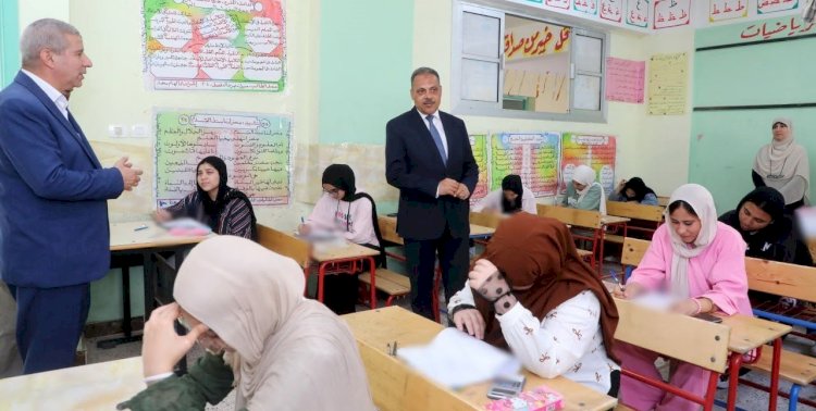 محافظ الشرقية يتفقد لجان امتحانات الإعدادية بالزقازيق