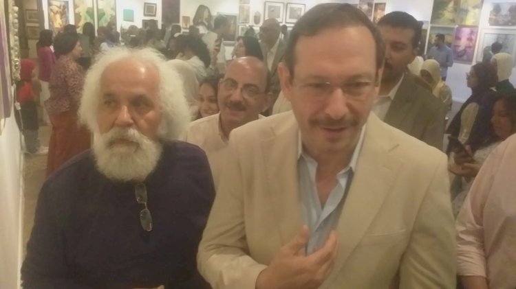 أيمن الشيوي يفتتح فعاليات "أثر أخضر"'بمركز الهناجر للفنون
