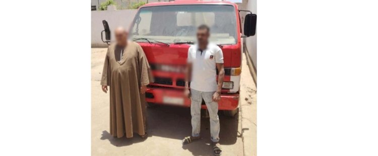 التحفظ علي سيارة فيديو إلقاء المخلفات بأحد المصارف  بسوهاج