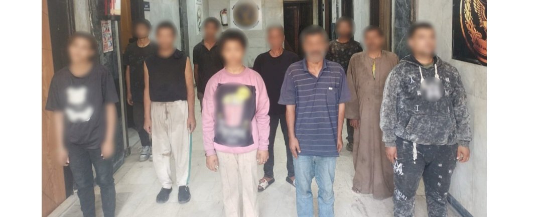 ضبط (8 رجال وسيدتين) لاستغلالهم الاحداث في التسول بالقاهرة