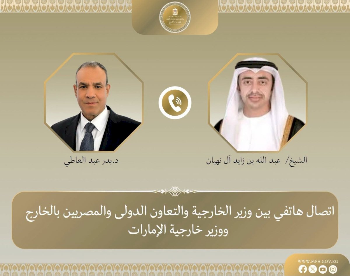 وزيرا خارجية مصر والإمارات يبحثان تطورات الأوضاع في المنطقة