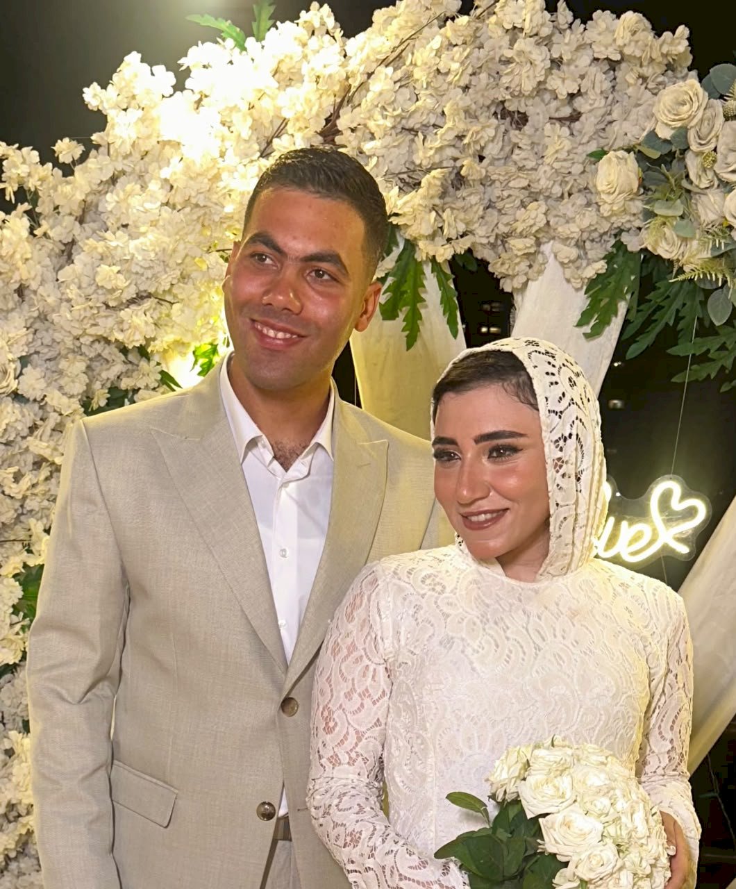 الف مبروك الخطوبة السعيدة لفارس الشباب أحمد وجميلة الجميلات إنجي