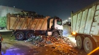 رفع ٢٠٠طن مخلفات الرتش بجوار حرم دائري صفط اللبن