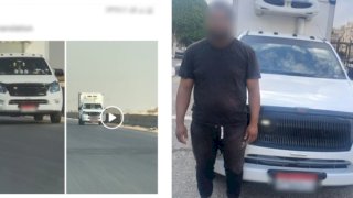 التحفظ علي سيارة فيديو السير عكس الإتجاه بالقليوبية